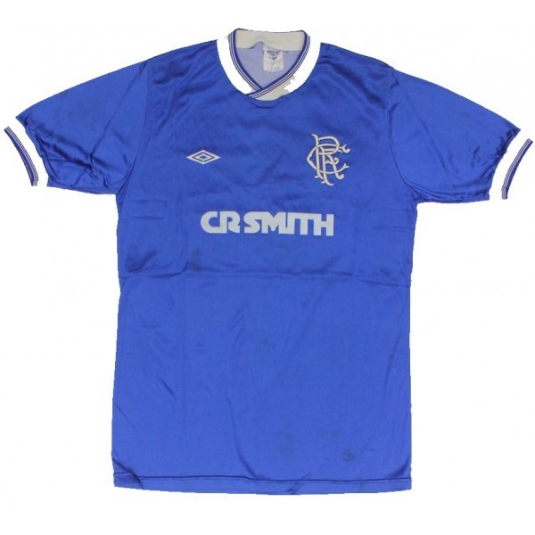 Tailandia Camiseta Rangers 1ª Kit Retro 1984 1987 Azul